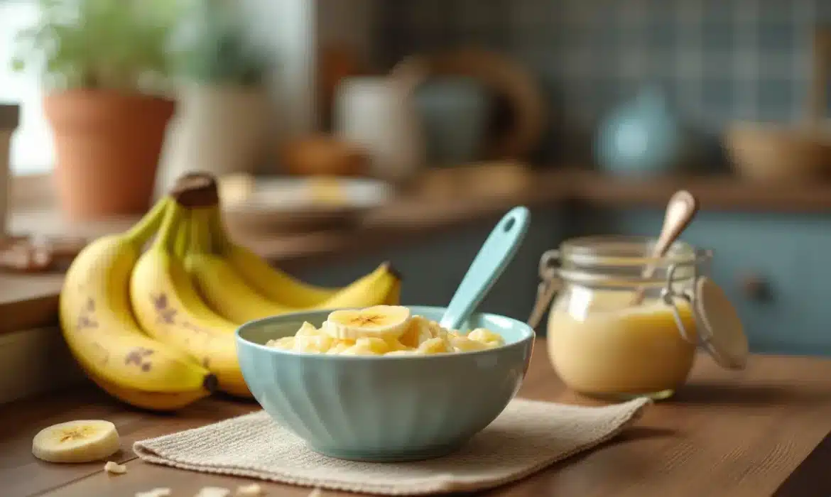 Compote de banane maison : une recette aisée et nutritive pour bébé