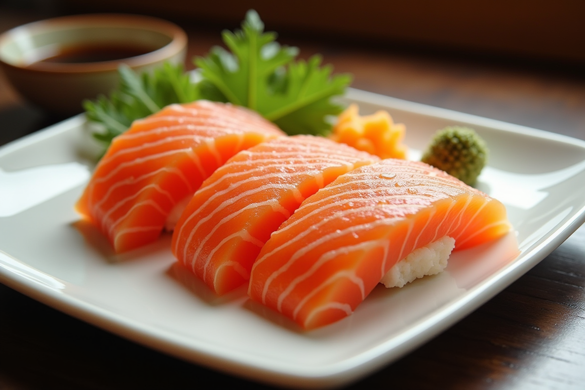 sashimi saumon