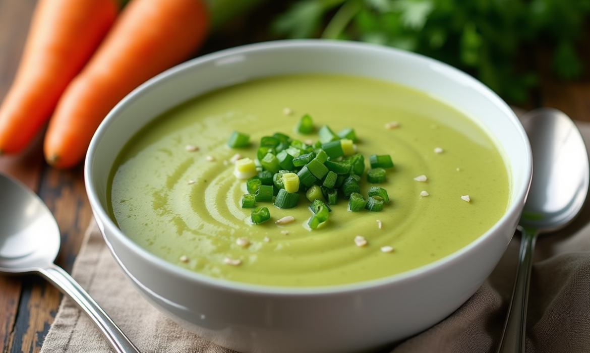 Soupe verte de poireaux : le secret d’une cuisine zéro déchet