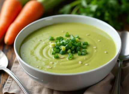 Soupe verte de poireaux : le secret d’une cuisine zéro déchet